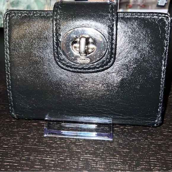 Coach Black Leather Wallet - Picture 2 of 7